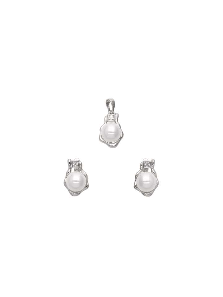 

Faina Женский ювелирный набор в серебристо-белом цвете