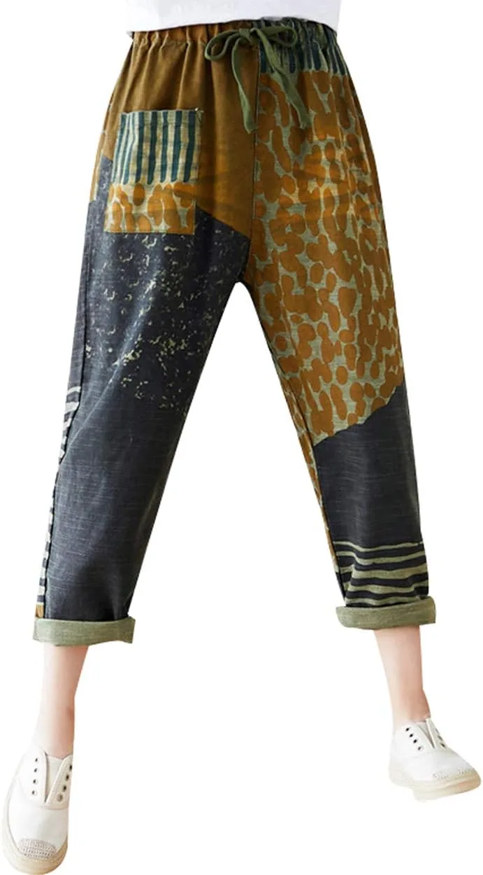 

Женские джинсы с принтом и эластичным поясом Bigasset