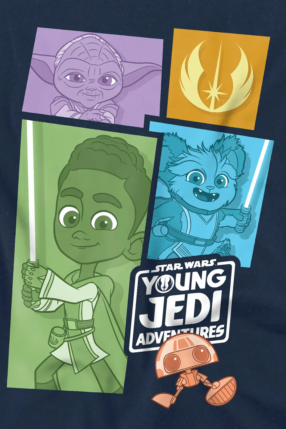 Детский свитшот Star Wars Young Jedi Adventure, темно-синий — фото 2
