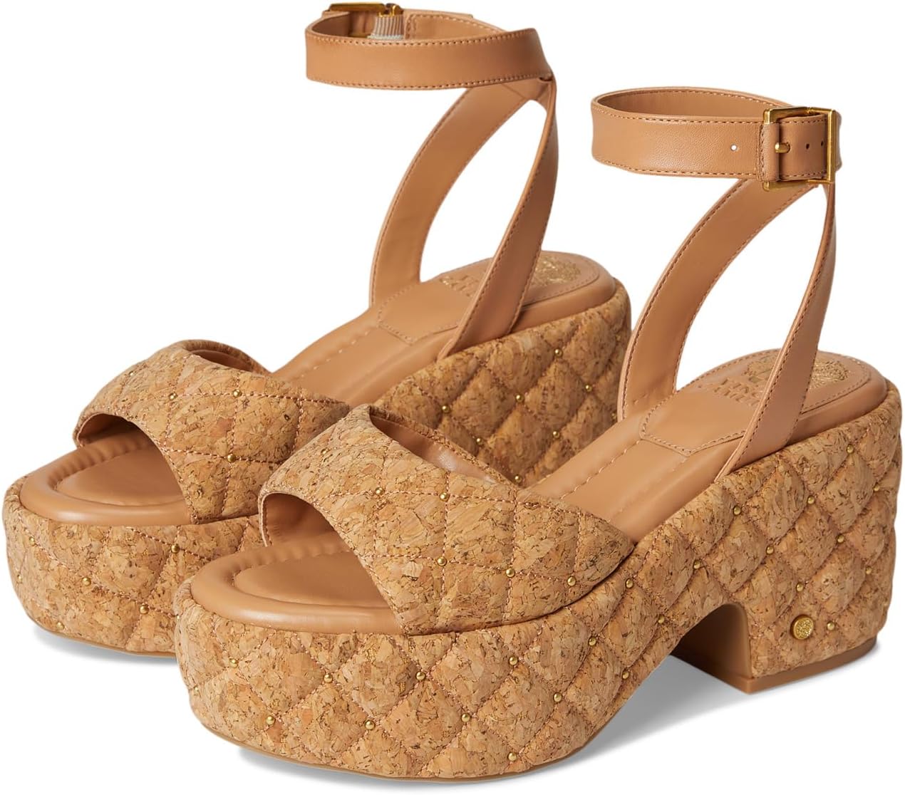 Сандалии Vince Camuto Ellah Chunky Platform Sandals, цвет Natural/Travertine