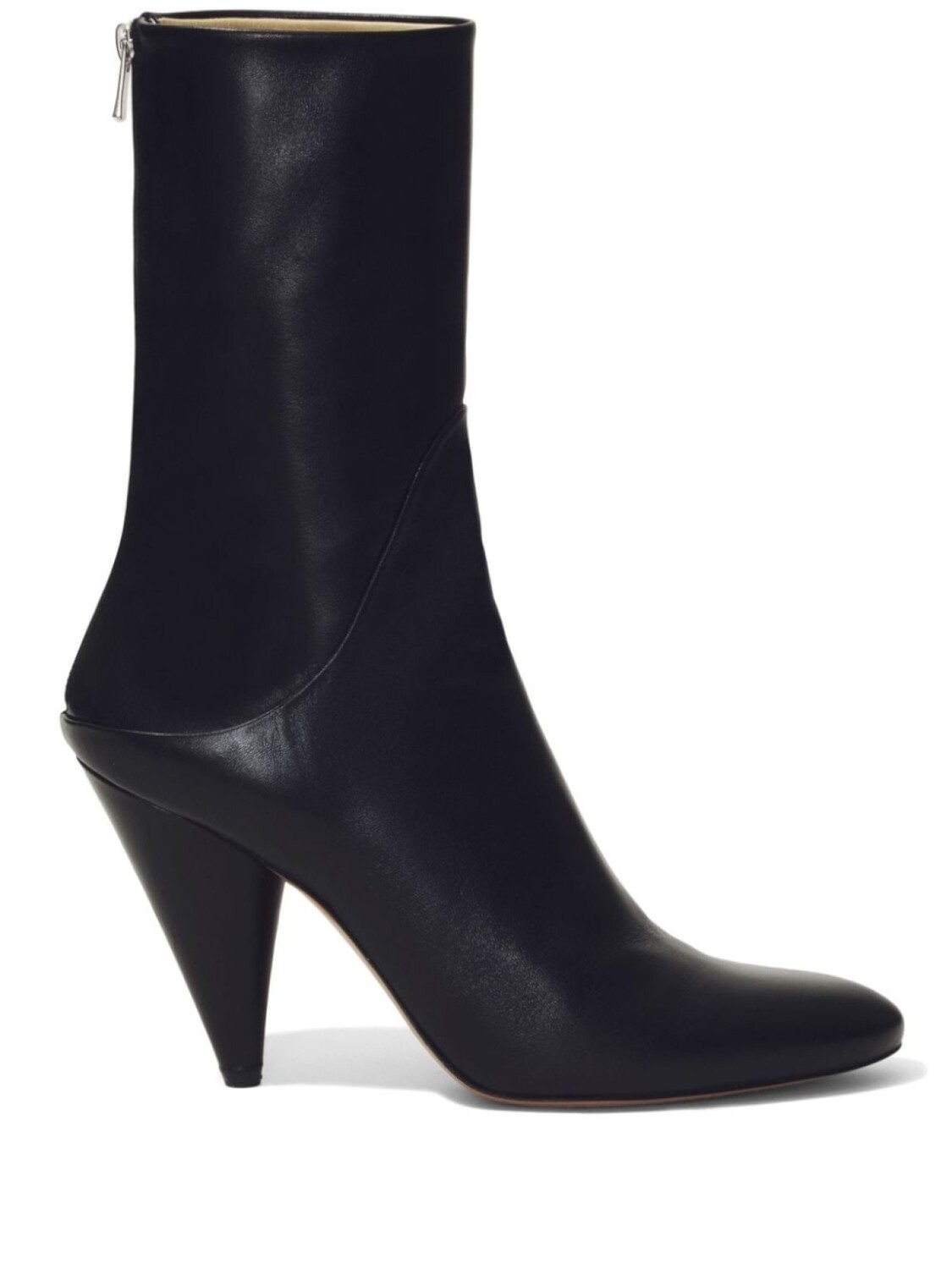 

Proenza Schouler Cone 85mm leather ankle boots, черный