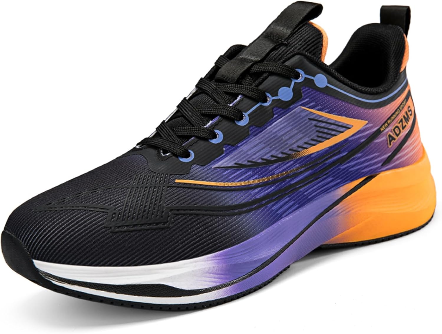 

Мужские низкие дышащие спортивные кроссовки с сеткой, шнуровкой, модные с толстой подошвой, с круглым носком и амортизирующие, нескользящие, подходят для ходьбы, бадминтона и занятий в тренажерном зале Qaoterod, оранжевый