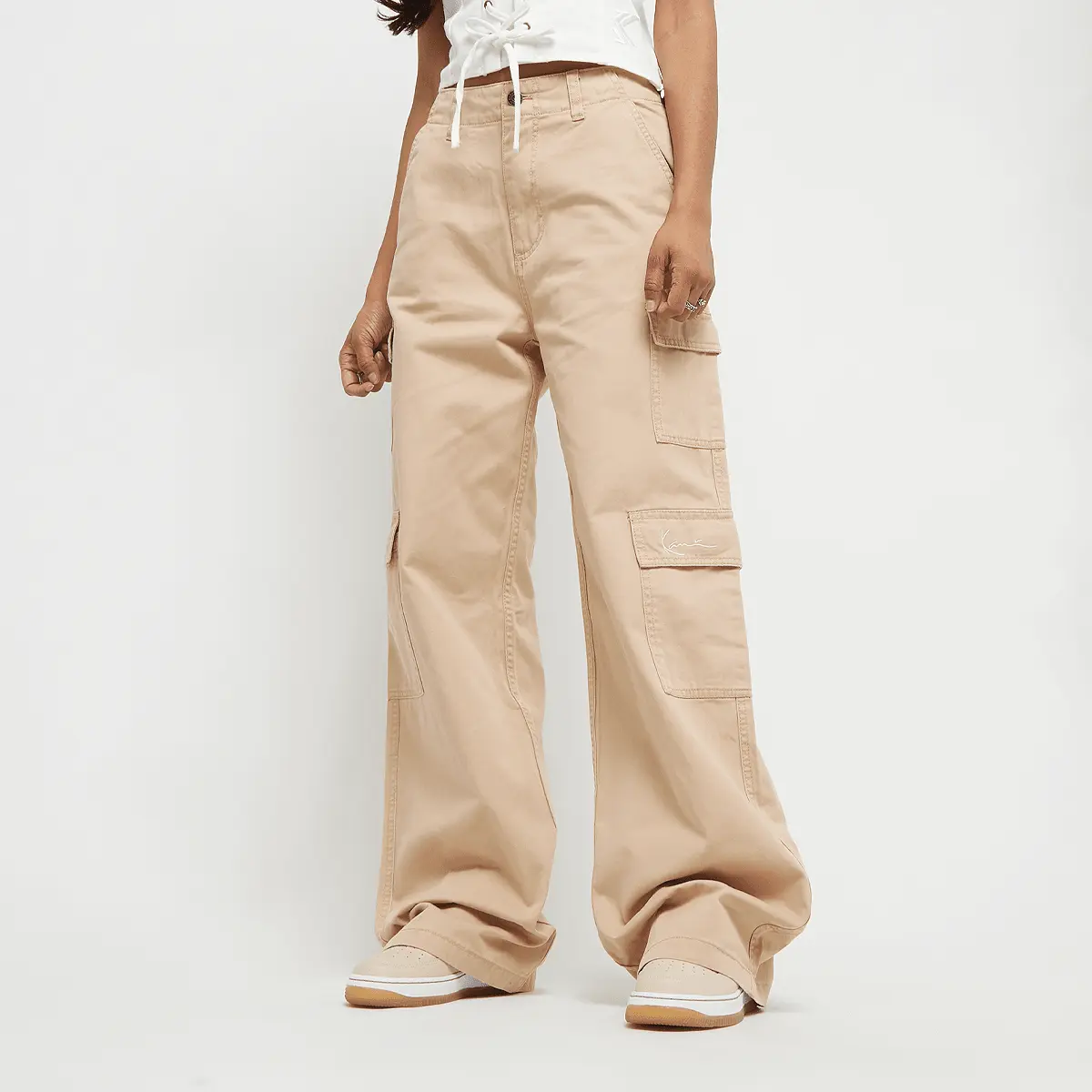 

Спортивные брюки Karl Kani Small Signature Washed Cargo Pants, бежевый/бежевый