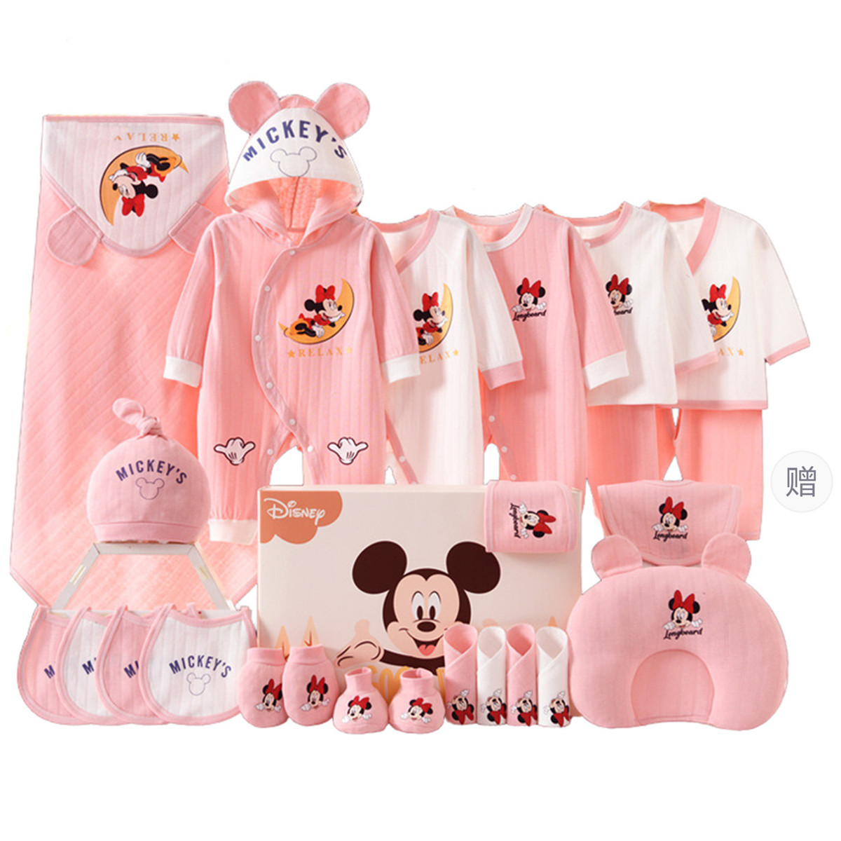 

Подарочная коробка для малышей и детей ясельного возраста Disney, Thermal 26 Pcs Set Gift Box[Pink]