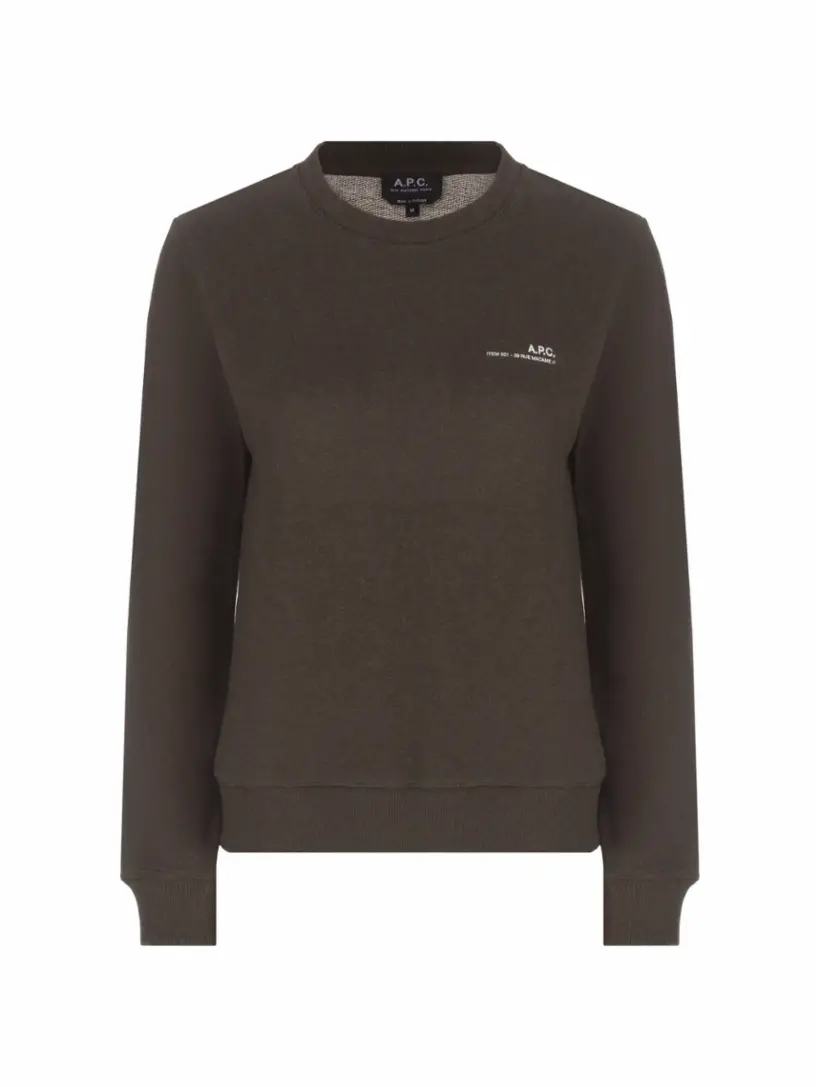 

Укороченный свитшот Item A.P.C., зелёный