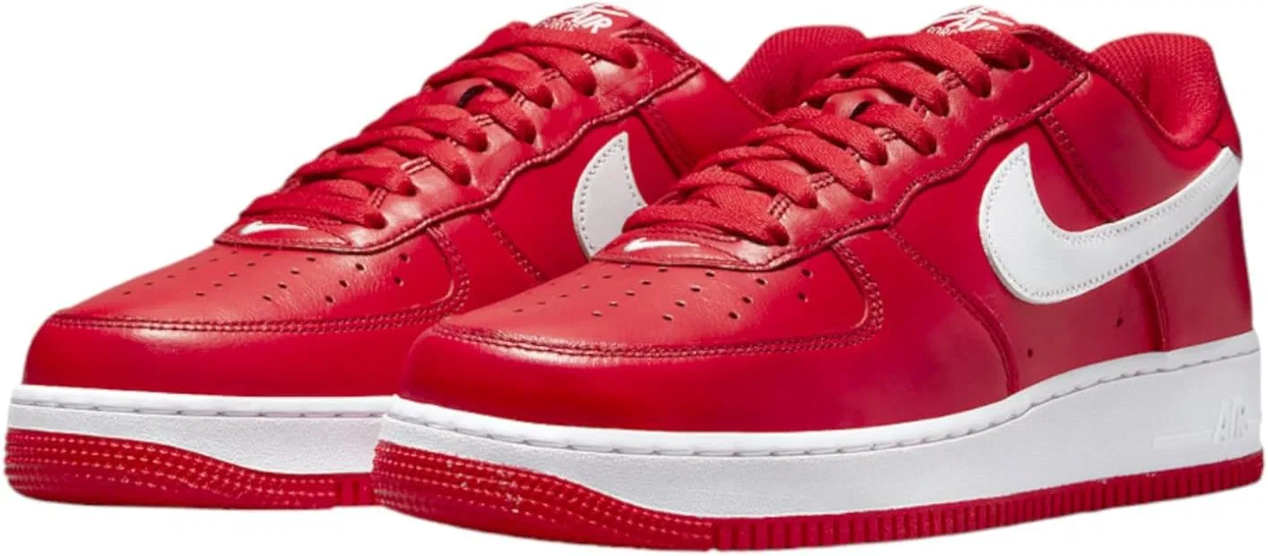 Кроссовки Nike Air Force 1 '07, мужские, цвет University Red/White — фото 3