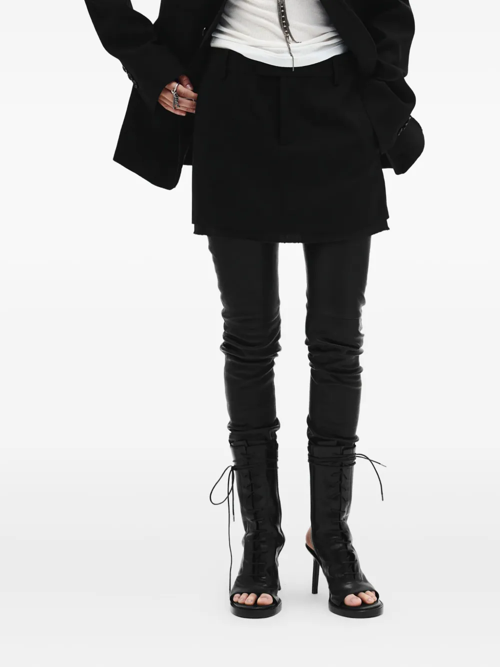 

Мини-юбка тепу Ann Demeulemeester, черный