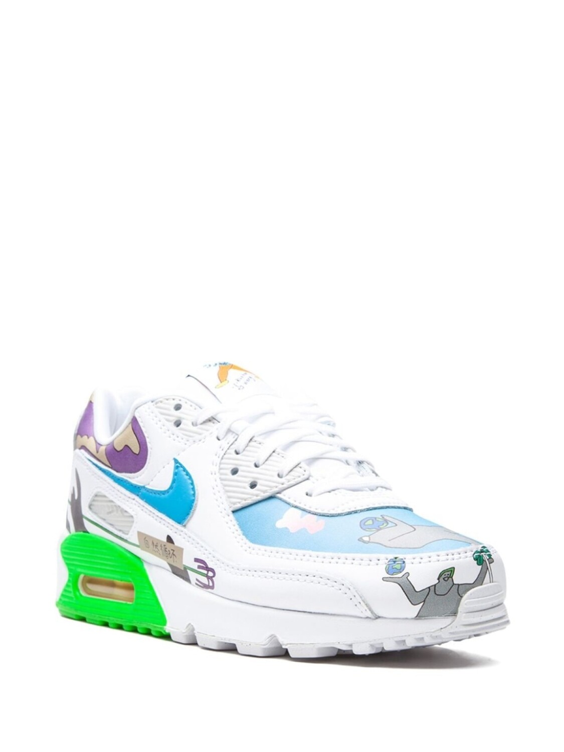 Nike кроссовки Flyleather Air Max 90 QS 'Ruohan Wang', белый — фото 2