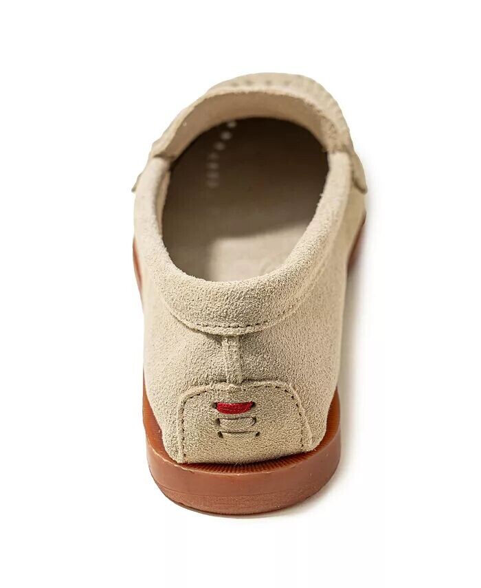 Женские замшевые мокасины Mellony Penny Minnetonka, коричневый/бежевый — фото 4