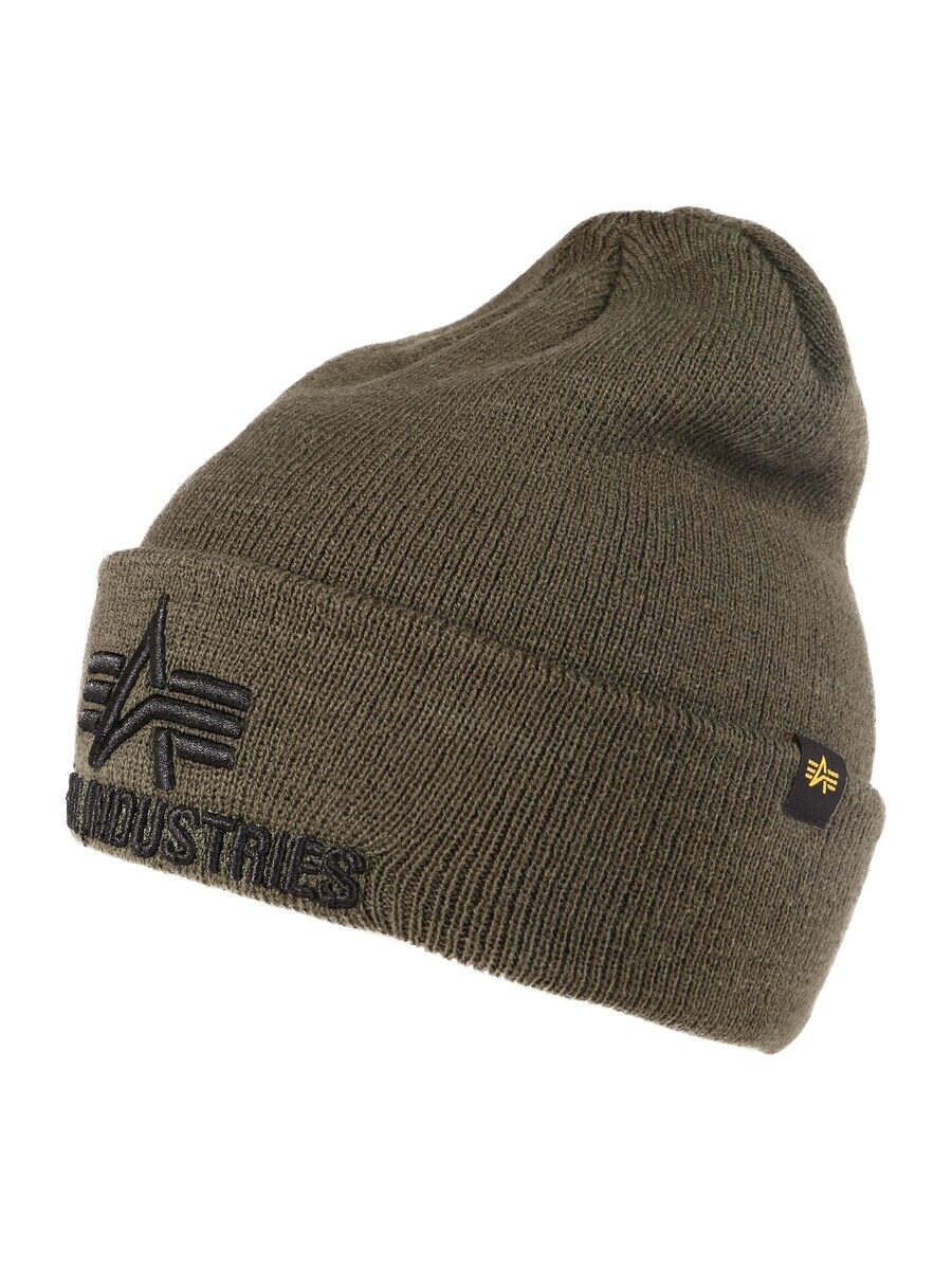 

Шапка ALPHA INDUSTRIES Beanie, цвет Khaki/Fir