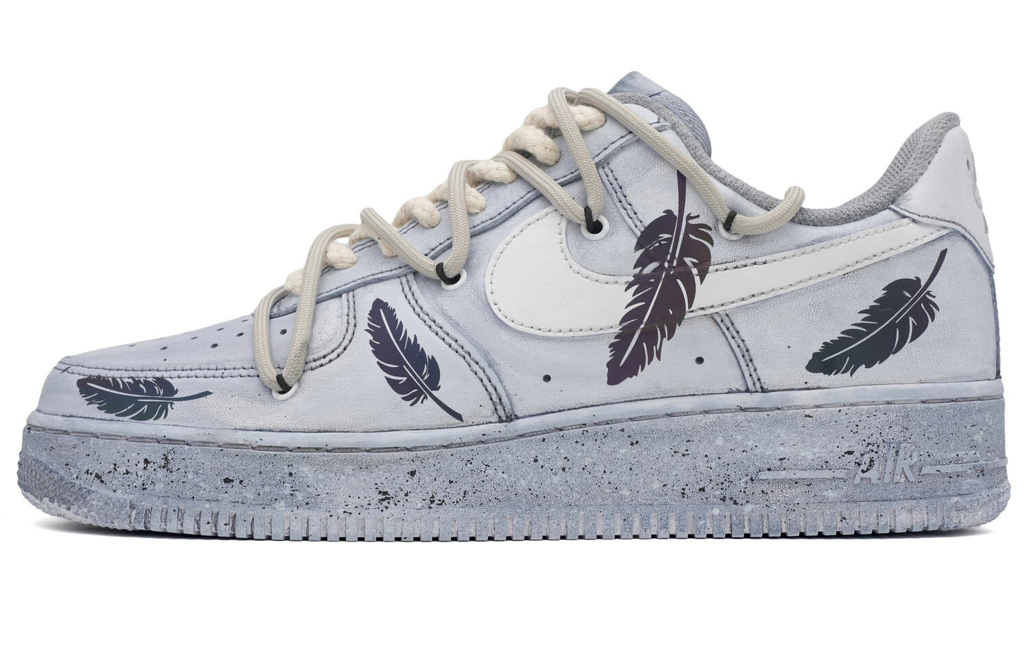 

Кроссовки Nike Air Force 1 Skateboarding Shoes Men Low-top Grey/white, светло-серый