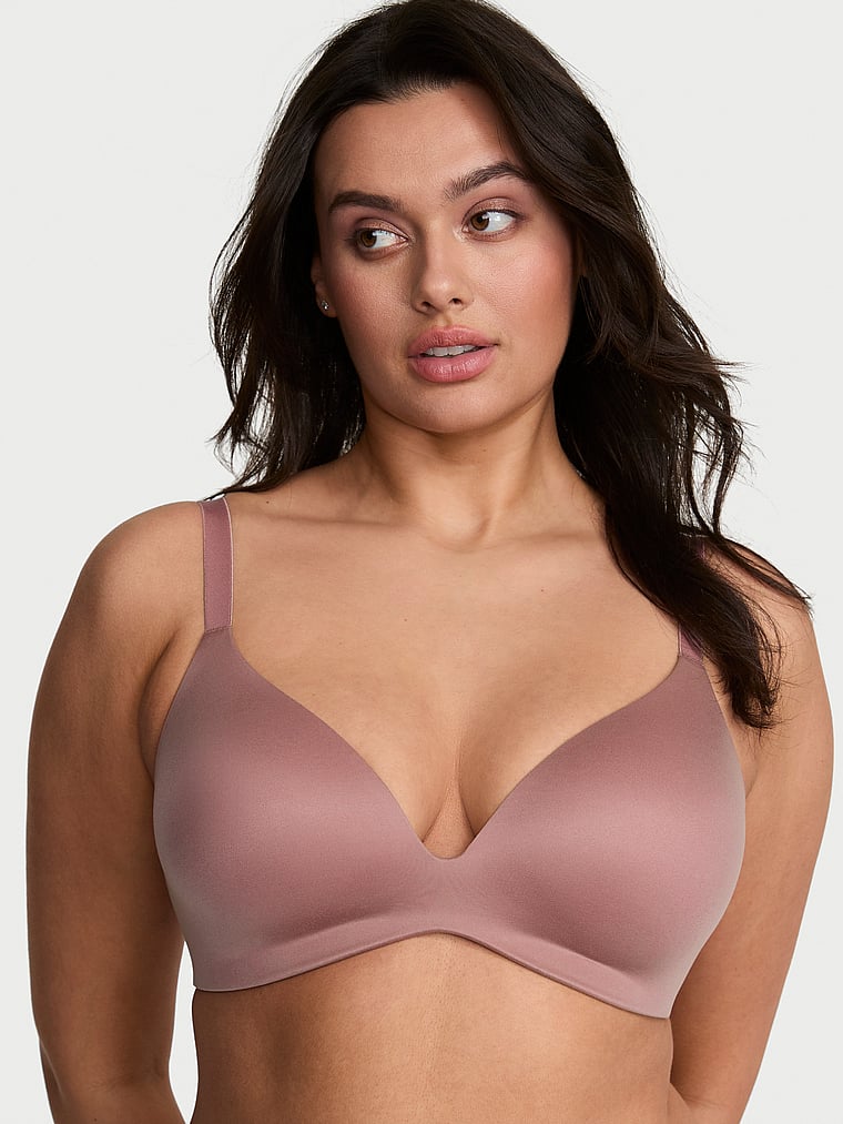 

Бюстгальтер Infinity Flex с легкой подкладкой и глубоким вырезом без косточек Victoria'S Secret Bare, smooth nostalgia rose