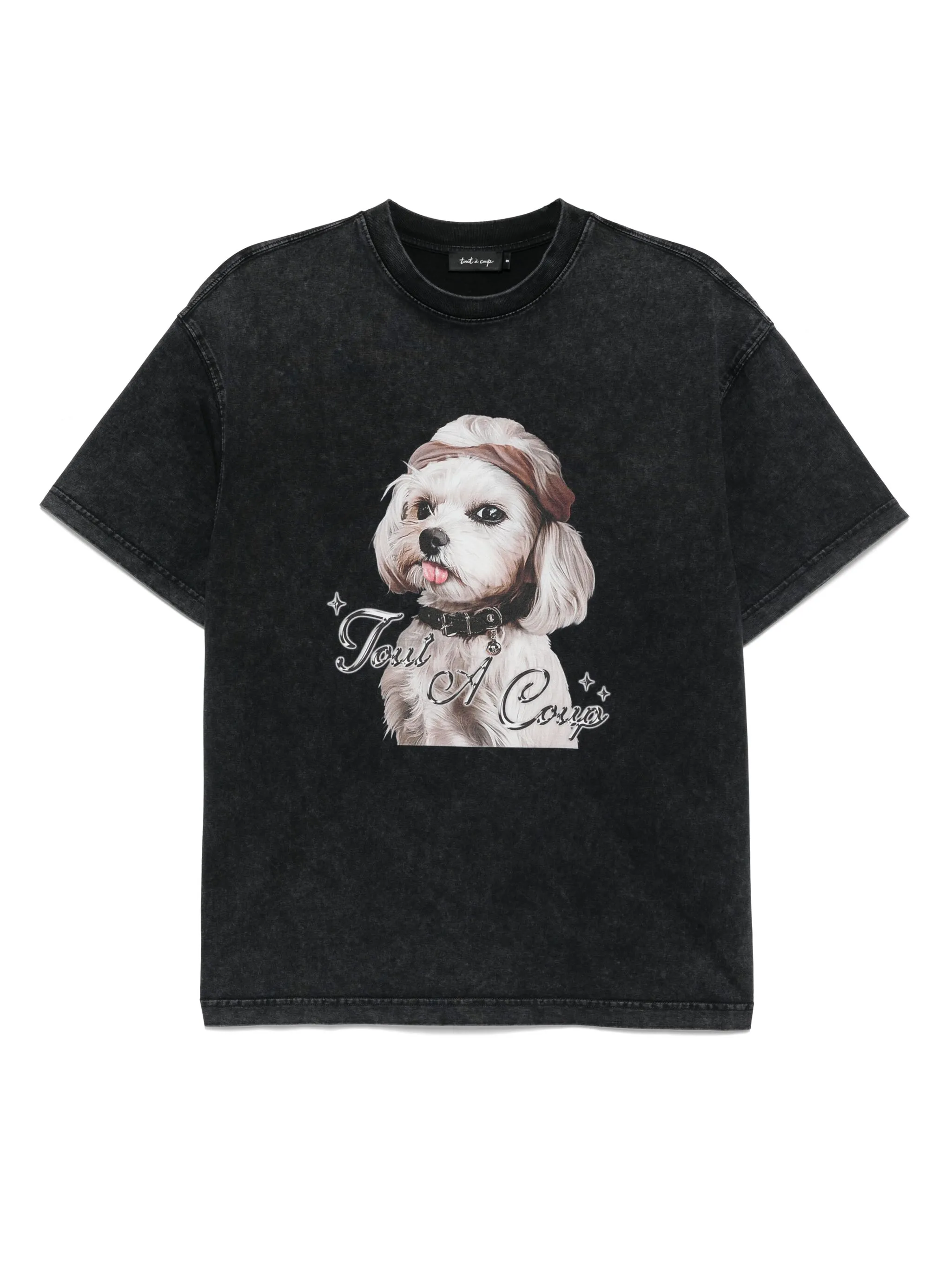 

Футболка с графичным принтом Tout A Coup, серый