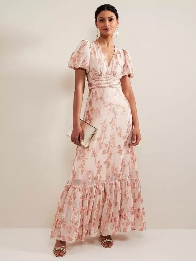 

Платье Phase Eight Genette Maxi, цвет pale pink