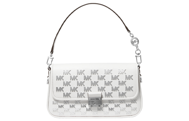 

Брэдшоу искусственная кожа сумка через плечо, женская сумка, маленькая сумка через плечо белая MICHAEL KORS, Set (Bag+Dust Bag)