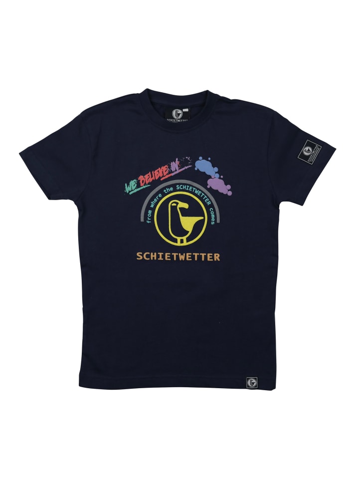 

Детская футболка Чарли из 100% хлопка темно-синего цвета. SCHIETWETTER, Синий, Детская футболка Чарли из 100% хлопка темно-синего цвета. SCHIETWETTER
