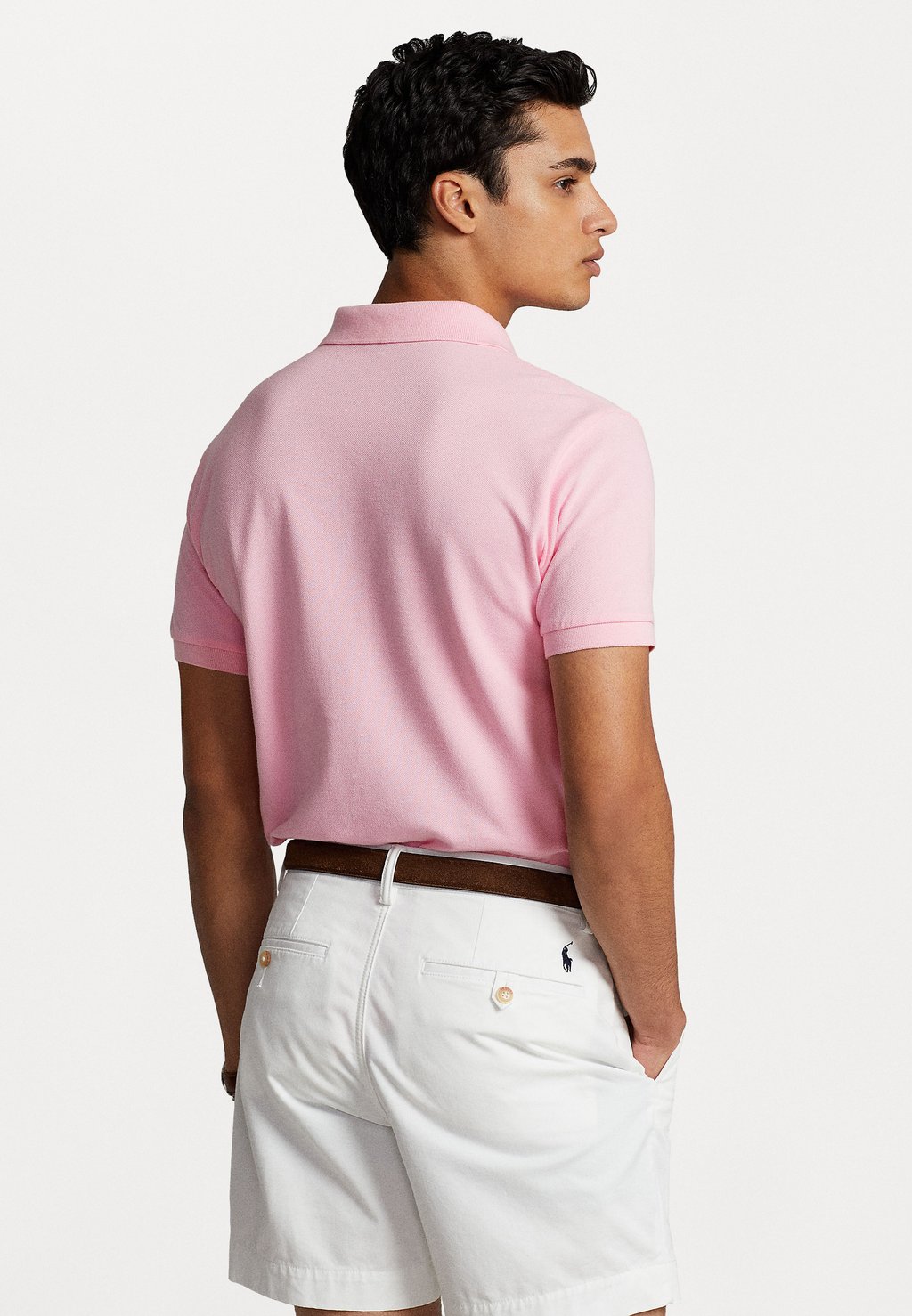 Рубашка поло THE ICONIC MESH POLO SHIRT Polo Ralph Lauren, светло-розовый — фото 3