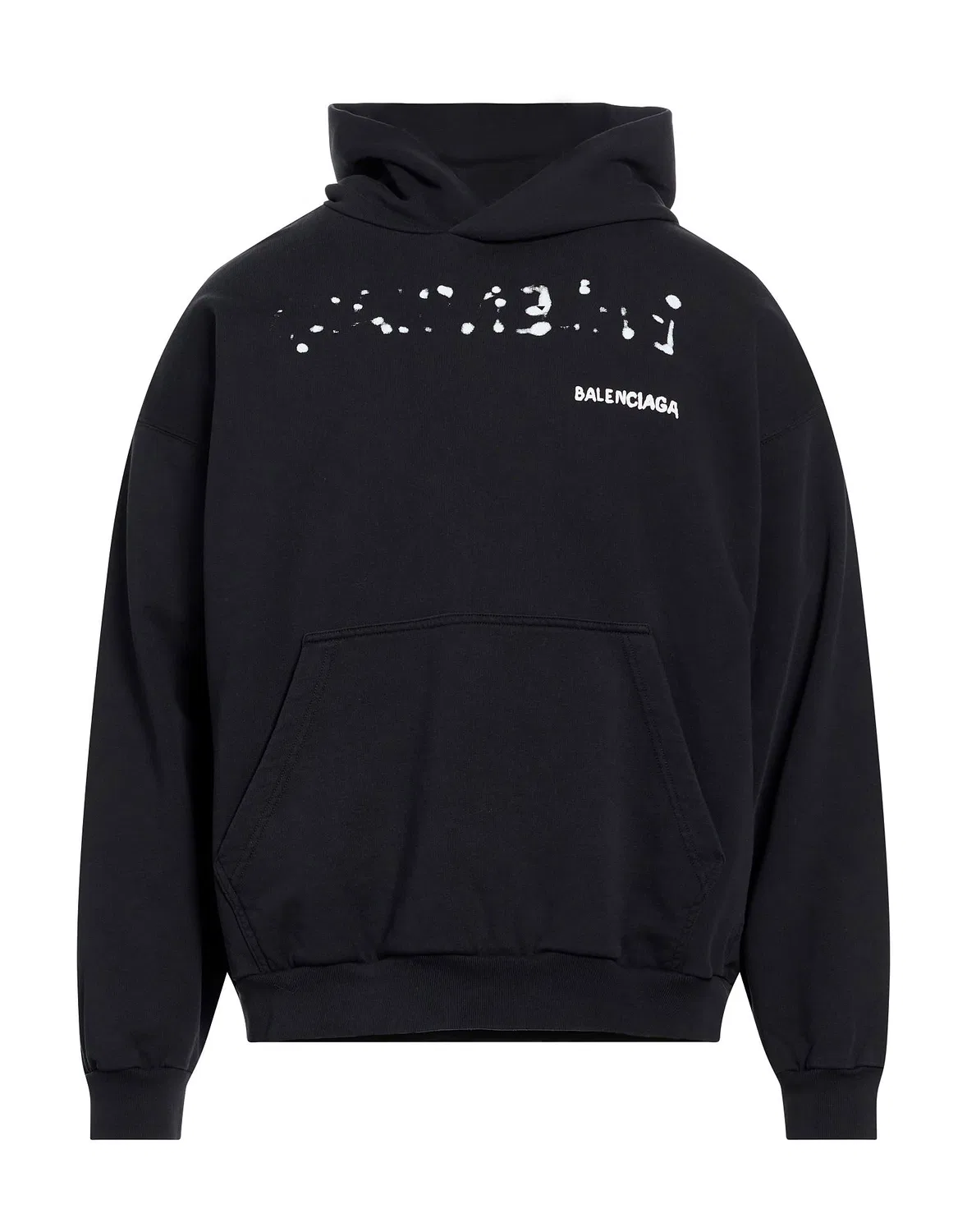 Свитшот с капюшоном BALENCIAGA черный