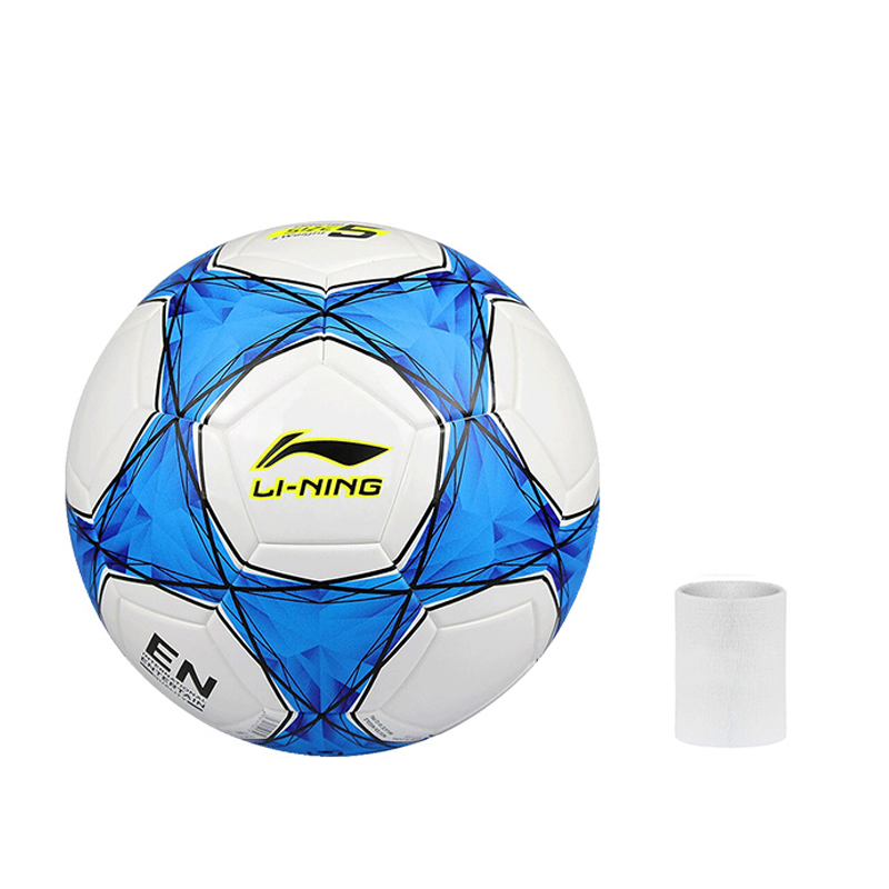 

LINING Размер 5 мяч для футбола TPU бесшовный термосварка унисекс синий белый