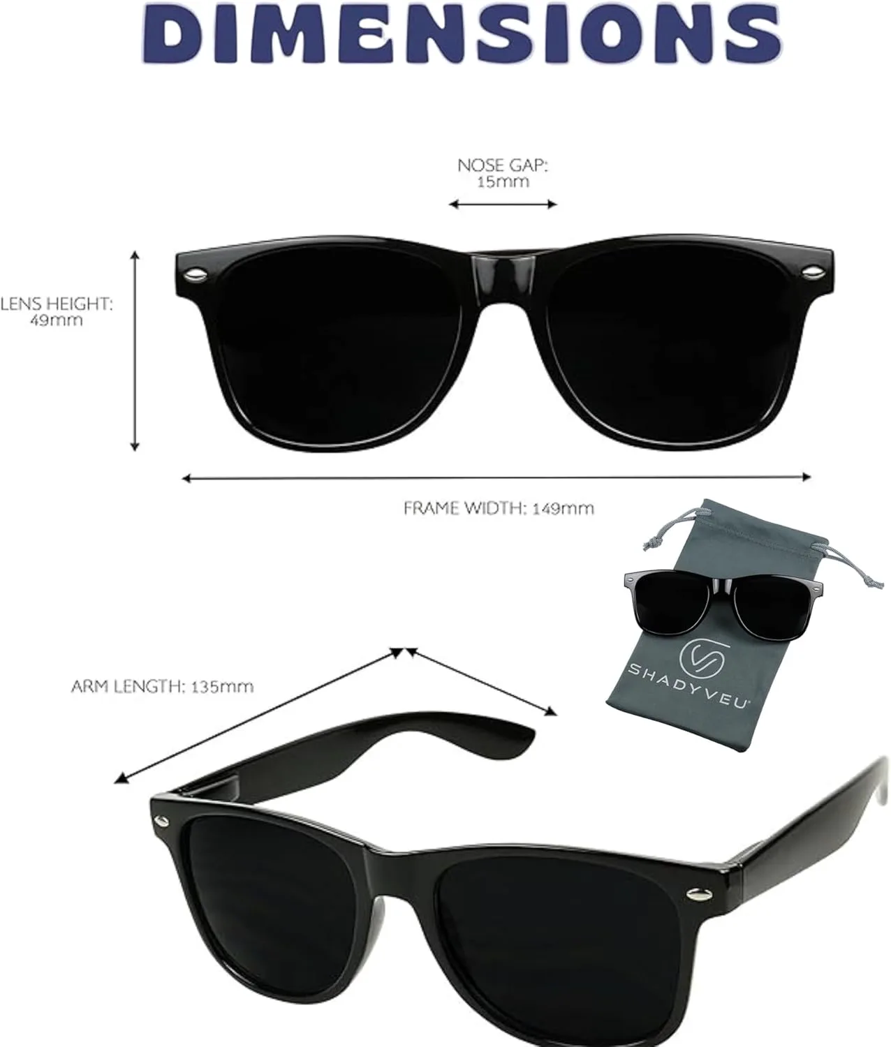 

Солнцезащитные очки ShadyVEU супертемного черного цвета с линзами, защищающими от УФ-излучения, на пружинном шарнире, в стиле ретро 80-х, Glossy Black Frame