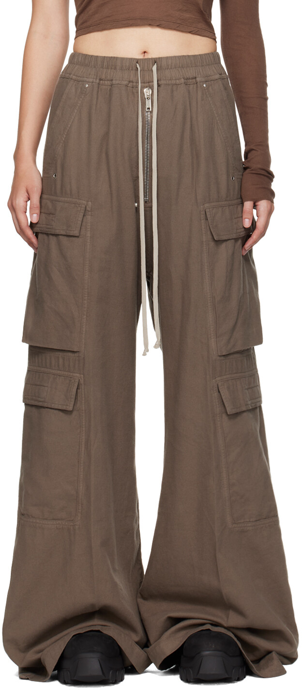 

Серые брюки Porterville Double Cargo Jumbo Belas Rick Owens DRKSHDW