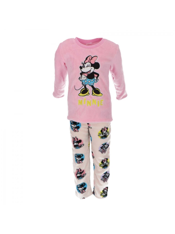 

Disney Minnie Mouse Детская пижама из кораллового флиса с изображением Минни Маус, синего цвета