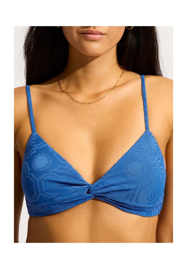

Верх бикини Oasis с регулируемыми бретелями Seafolly, цвет ultramarine