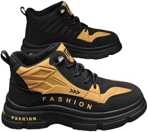 

Мужские походные ботинки до щиколотки - водонепроницаемые повседневные прогулочные ботинки - легкие ботинки для мужчин Hhhchpm, желтый