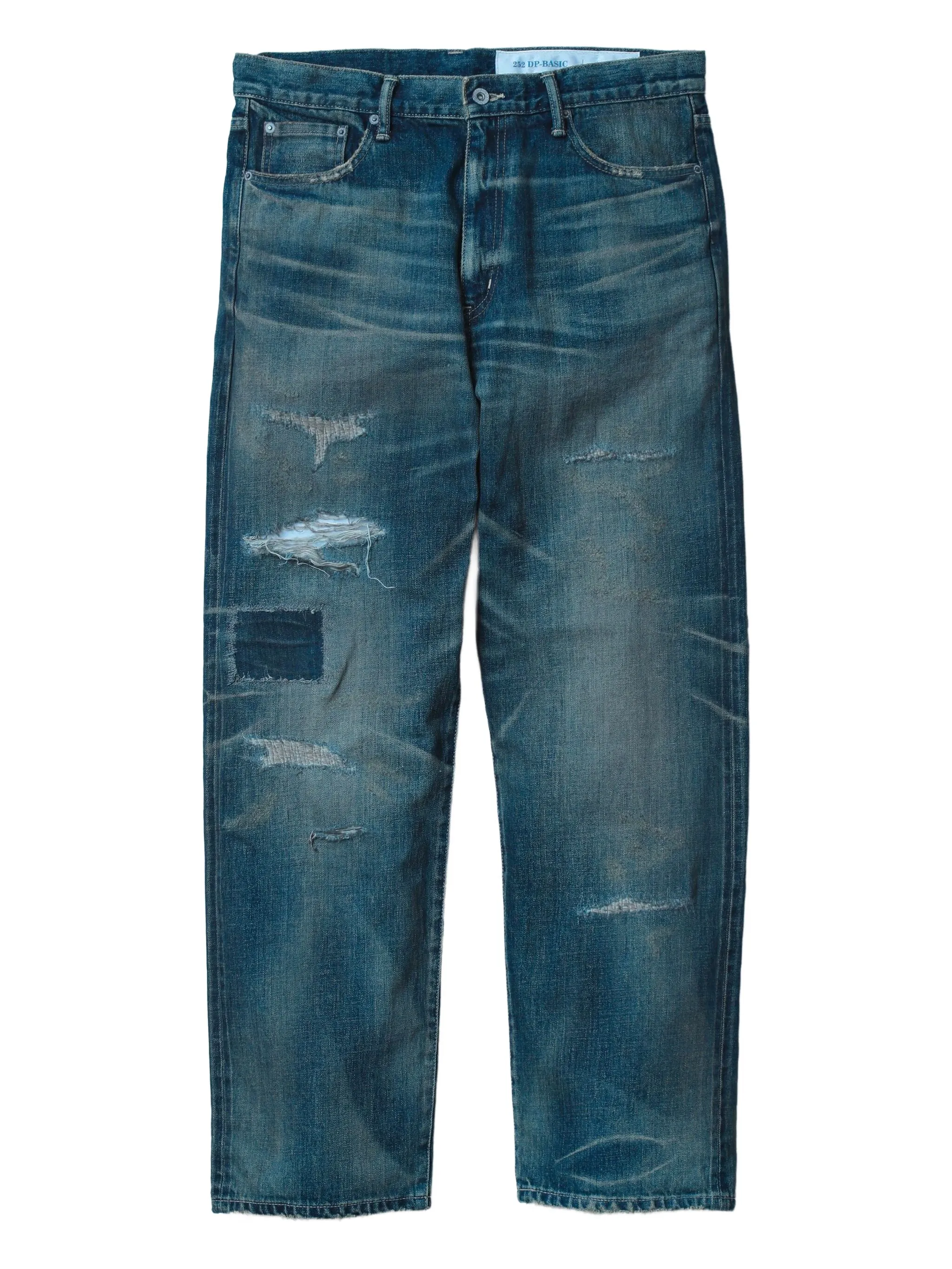 

Джинсы Savage Denim с эффектом потертости Neighborhood, синий