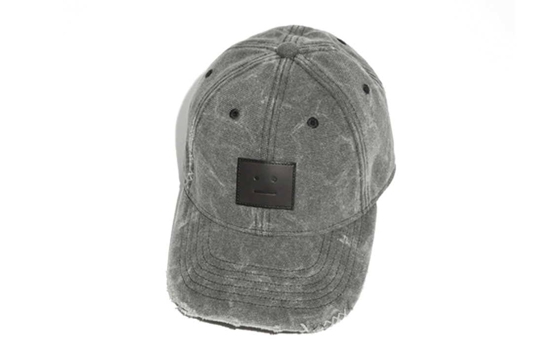 

Acne Studios Хлопковая бейсболка из полиэстера унисекс сине-серая