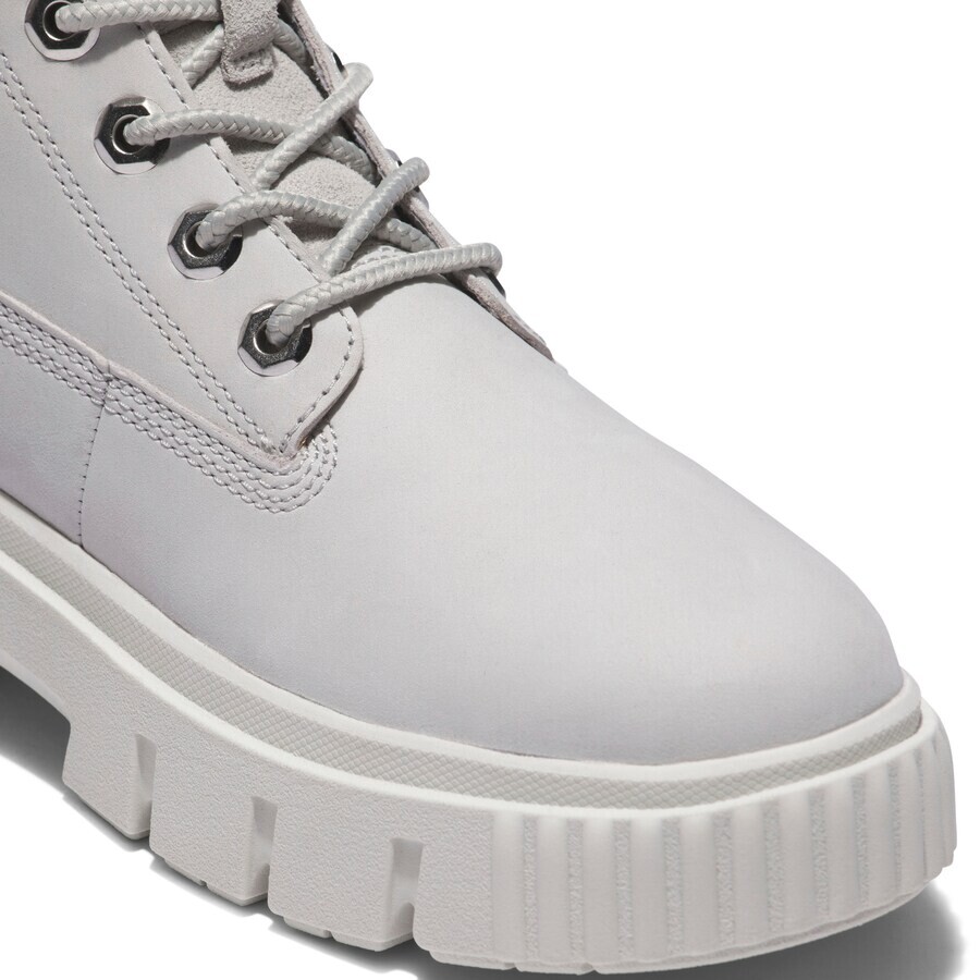 Ботильоны на шнуровке TIMBERLAND Lace-Up Ankle Boots Greyfield, светло-серый — фото 3