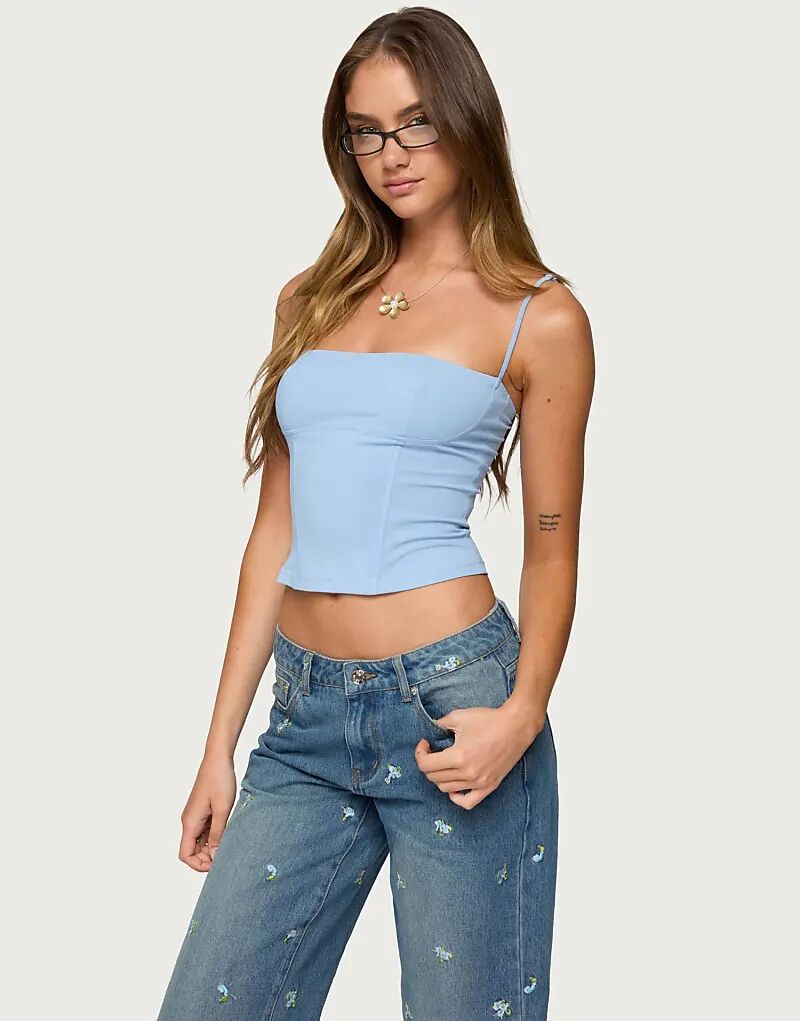 

Корсет Edikted Juno светло-голубого цвета