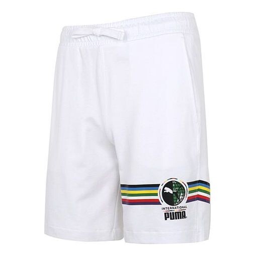 

Шорты intl graphic shorts 'white black' Puma, белый