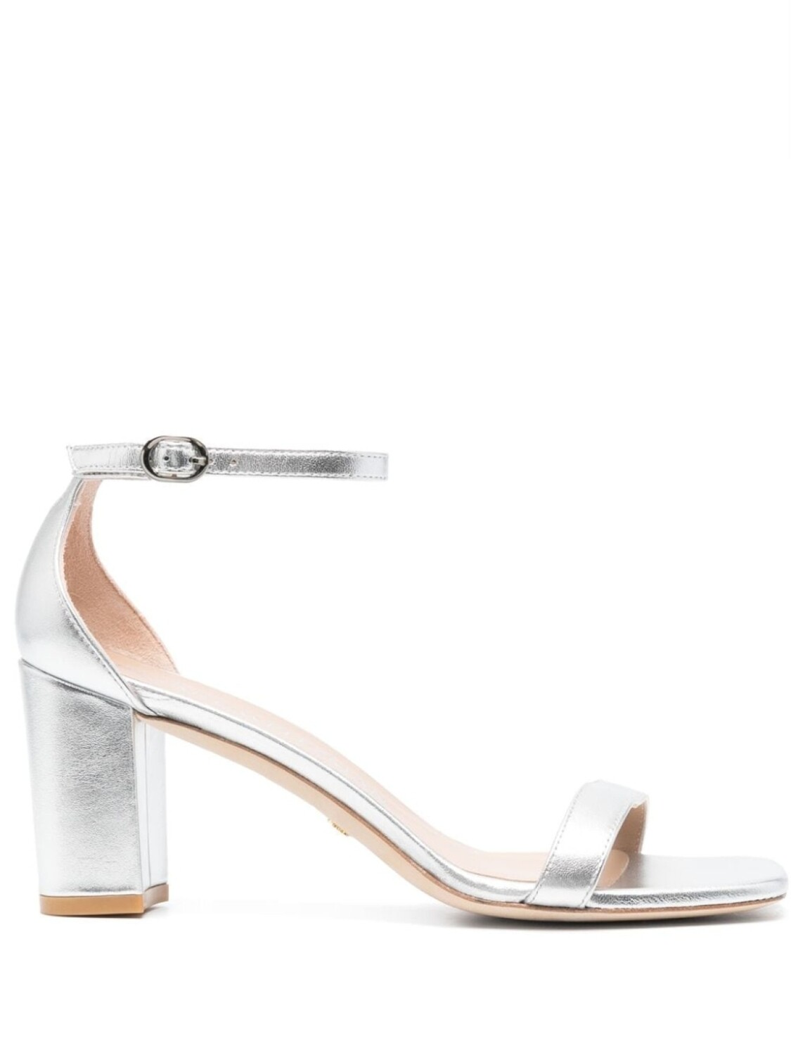 

Stuart Weitzman босоножки с эффектом металлик, серебристый