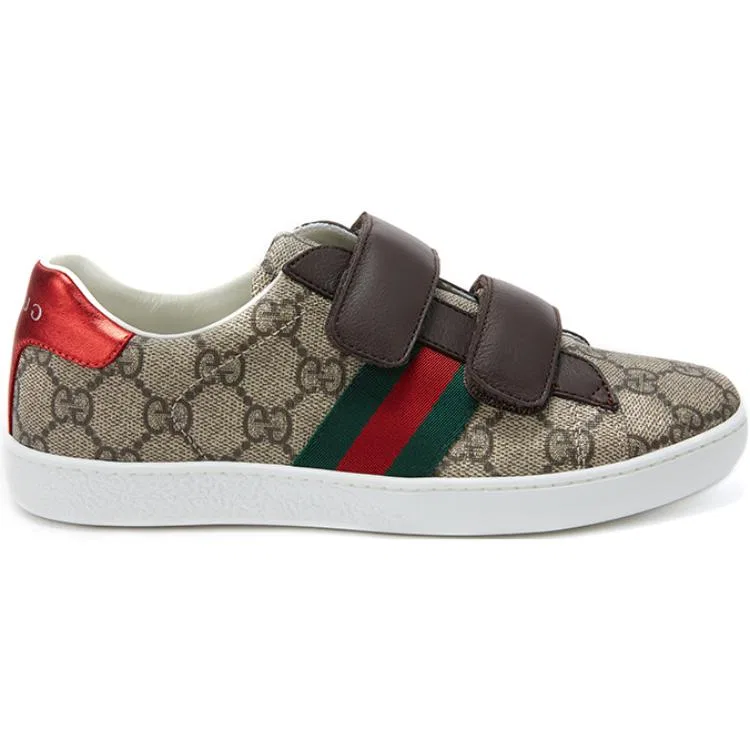Кроссовки для скейтбординга GUCCI Low Top Dark Brown Kids' — фото 3