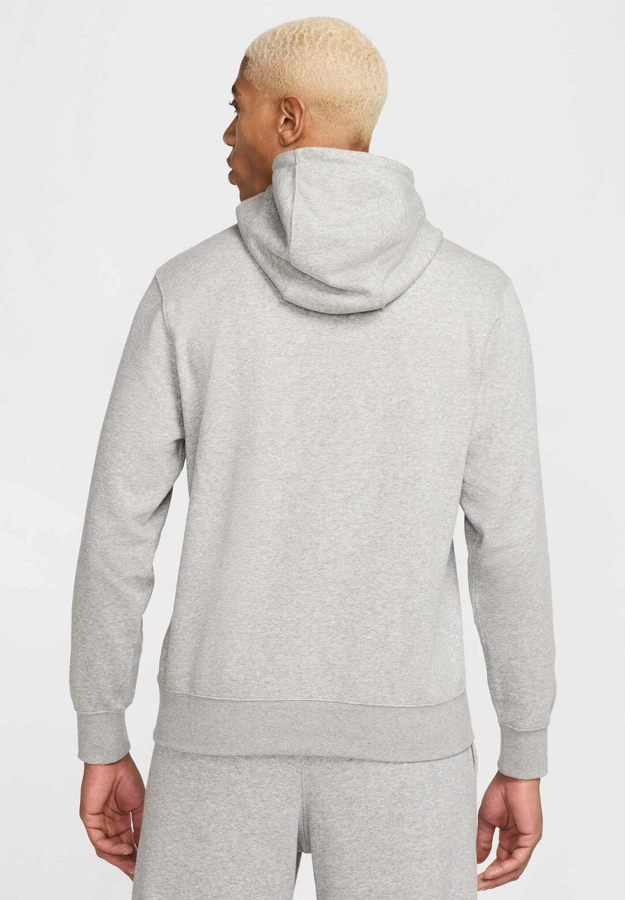 Худи Nike Sportswear Hoodie, Dark Grey Heather Light Smoke Grey White/Dark Grey — фото 3