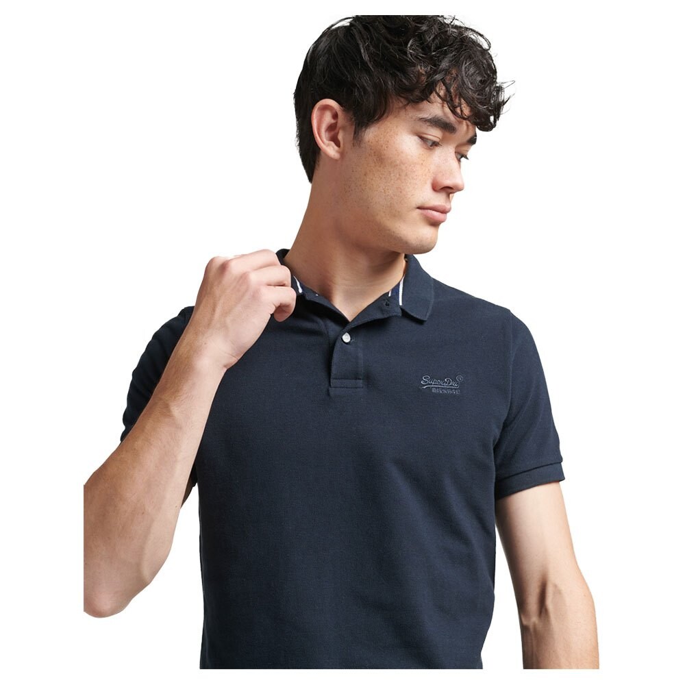 

Поло Superdry Classic Pique, синий