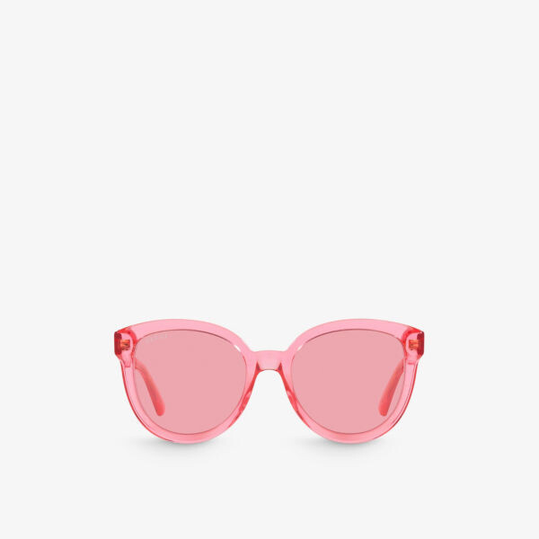 

Солнцезащитные очки GG1315S в круглой оправе из ацетата ацетата Gucci, розовый