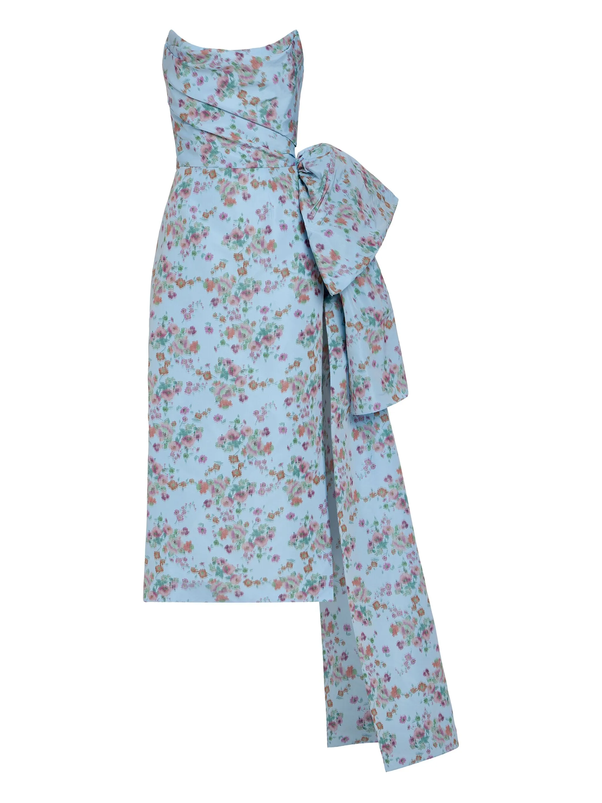 

Платье Aria с цветочным узором икат Markarian, синий