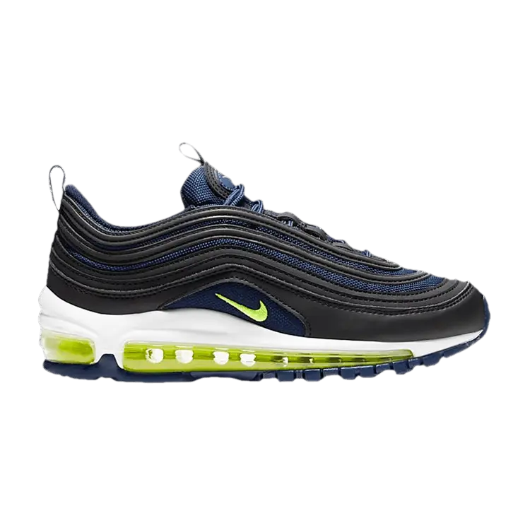 

Кроссовки Nike Air Max 97 GS 'Midnight Navy Lemon', синий