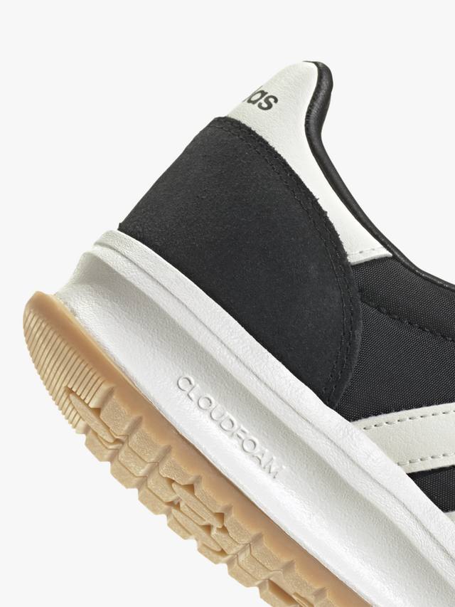 Кроссовки на шнуровке из смеси кожи run 70s 2.0 adidas, черный/белый — фото 4