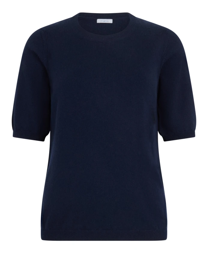 

Кашемировый свитер с короткими рукавами Malo, синий