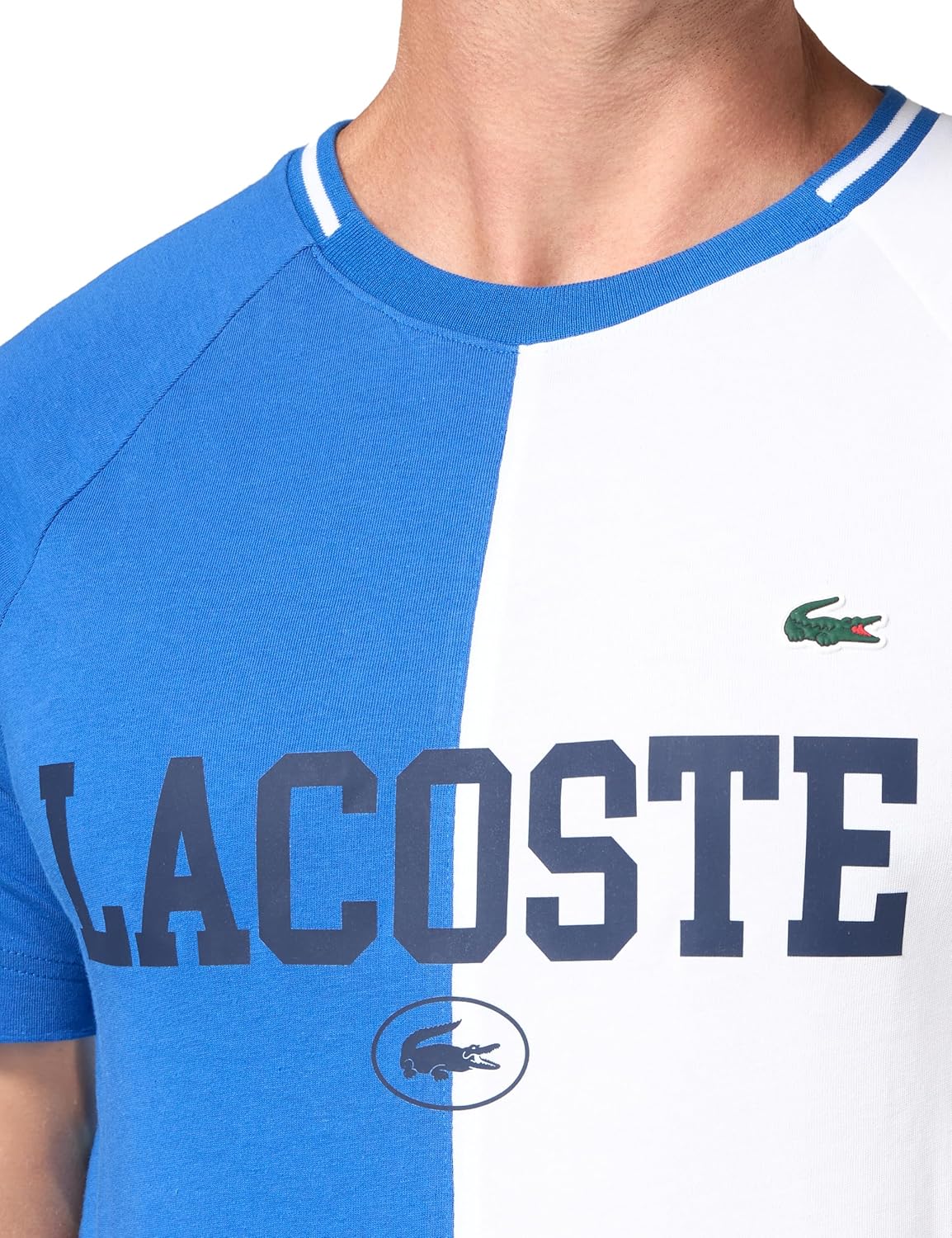 Футболка Lacoste Men's Sport Tennis x Daniil Medvedev Ultra Dry, Ladigue Blue/White, 3X-Large — фото 3