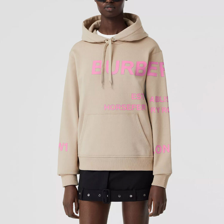 Свитшот женский Burberry, свободный крой, коричневый — фото 3