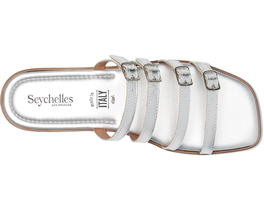 Сандалии Seychelles Persuasion Metallic Leather, серебряный — фото 2
