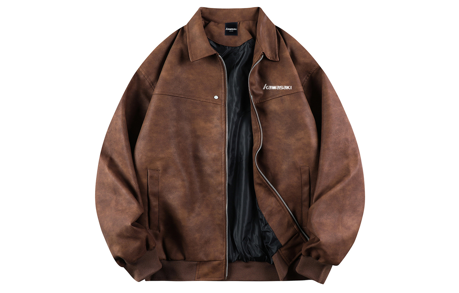 

Kawasaki Кожаная куртка унисекс, Rosewood Brown