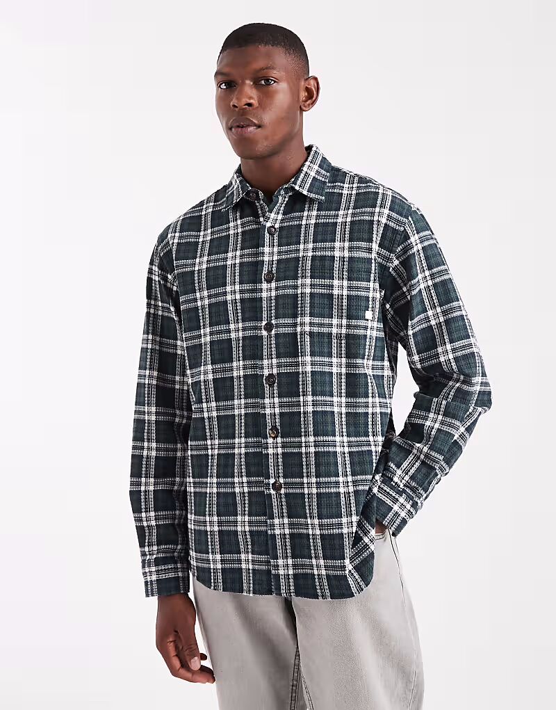 

Рубашка в клетку с длинными рукавами Hardaker серого цвета Farah