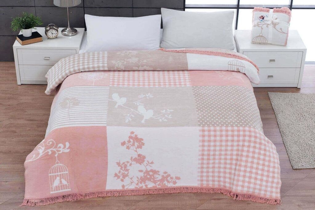 

L'Essentiel Linge de Maison, Cotton Rene, односпальное одеяло, пудра, 60 % ХЛОПОК / 30 % АКРИЛОВЫЙ / 10 % ПОЛИЭСТЕР, 150 x 200 см, белый