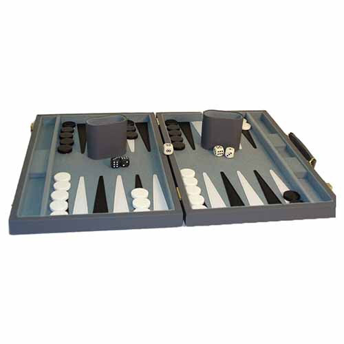 

Настольная игра Worldwise Imports Backgammon: Gray Vinyl (15in)