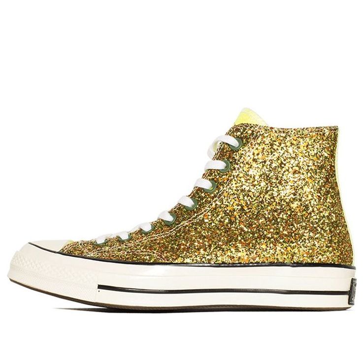 

Кеды Converse JW Anderson x Chuck 70 High 'Glitter Pack - Gold Silver', золотой